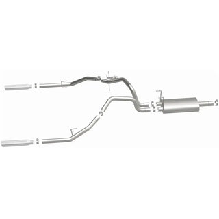 Magnaflow Street Series Stainless Perf Cat-Back Exhaust Dual Split Rear Exit (REAR): Dodge Ram 1500 2009-2013 V6 3.6L