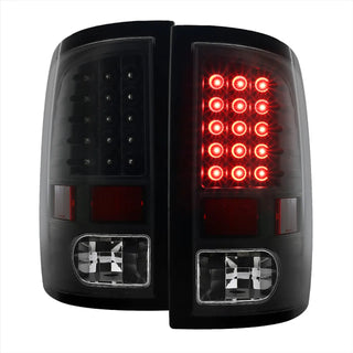 Spec D LED Tail Lights (Black, Version 2): Dodge Ram 2009 - 2018