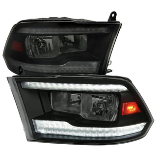 Spec D LED Sequential Headlights (Smoke): Dodge Ram 2009 - 2018