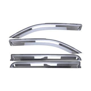 Putco Element Chrome Window Visors (SET OF 4): Fits Most Ram 1500 Crew Cab Models (2019-2026)