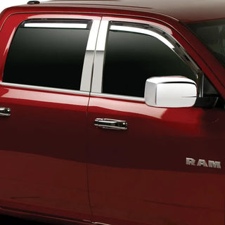 Putco Element Chrome Window Visors (SET OF 4): Fits Most Ram 1500 Crew Cab Models (2019-2026)
