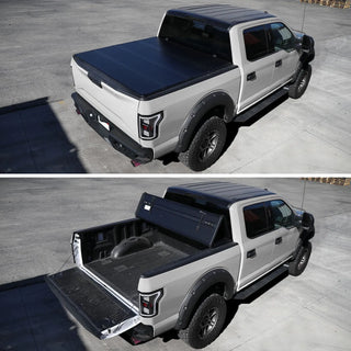 Spec D Hard Quad-Fold Tonneau Cover: Dodge Ram (w/ 5'8ft Bed) 2009 - 2018
