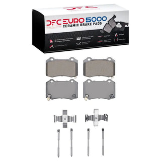 DFC Rear Euro 5000 Ceramic Brake Pads & Hardware Kit (REAR): Dodge Durango (18-25)