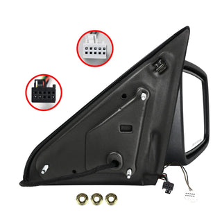 Spec D Chrome Passenger Mirror w/ Turn & Puddle Light (PASS): Fits Dodge / Ram (02-18)