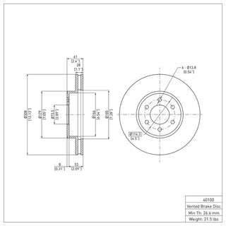 DFC Brake Rotor (FRONT): Dodge Durango 3.6L / 3.9L (03)