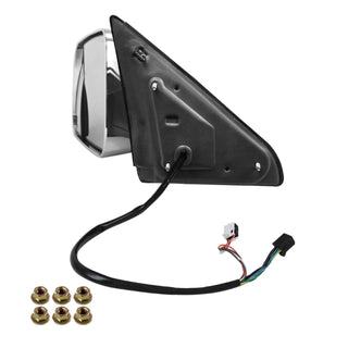 Spec D Mirrors SET w/ Turn Signal & Puddle Light (Auto-Fold, Chrome): Dodge Ram / Ram 1500 (02-18)