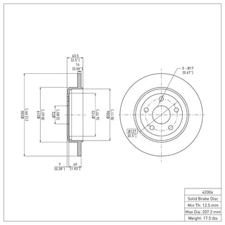 DFC Rear Brake Rotor (REAR): Dodge Durango (11-22)