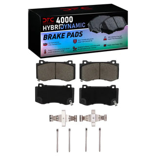 DFC 4000 HybriDynamic Brake Pads and Hardware Kit (FRONT): Chrysler 300 (05-23)