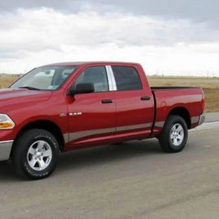 Putco Premium SS Rocker Panels Kit 6in Wide (10pcs): Fits Dodge Ram (02-10)