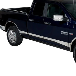 Putco Premium SS Rocker Panels Kit 6in Wide (12pcs): Fits Dodge Ram (02-10)