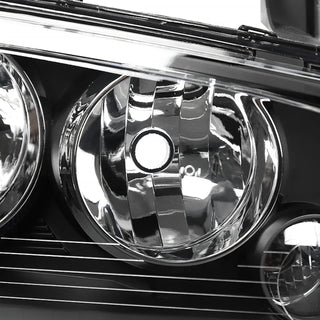 Spec D Euro Headlights Black: Dodge Charger 2006 - 2010