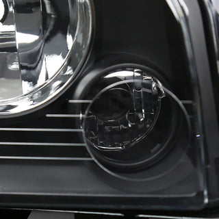 Spec D Euro Headlights Black: Dodge Charger 2006 - 2010