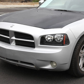 Spec D Euro Headlights Black: Dodge Charger 2006 - 2010
