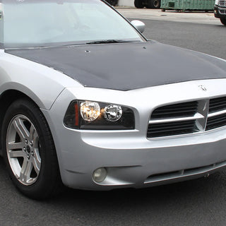 Spec D Euro Headlights Black: Dodge Charger 2006 - 2010
