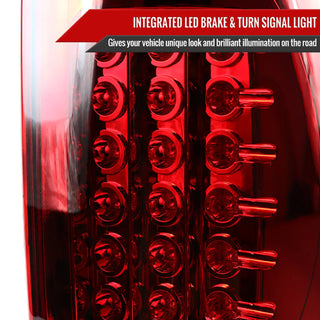Spec D LED Tail Lights (Red): Dodge Ram 2007 - 2009
