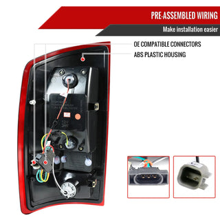 Spec D LED Tail Lights (Red): Dodge Ram 2007 - 2009