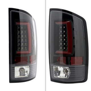 Spec D LED Tail Lights (Glossy Black): Dodge Ram 2007 - 2009