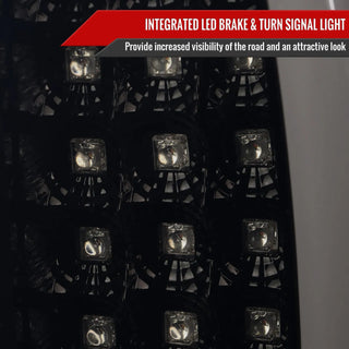 Spec D LED Tail Lights (Dark Smoke, G2): Dodge Ram 2007 - 2009
