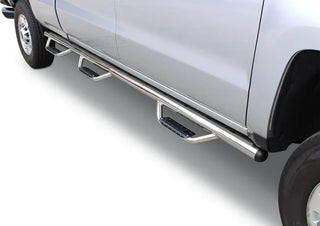 Go Rhino Dominator D3 3" Round Tube Side Steps (F&R): Fits Dodge / Ram 1500 (02-18)