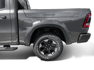 Bushwacker Pocket Style Fender Flares 4pc (FRONT AND REAR): Ram 1500 Rebel (2019-2024) - Black