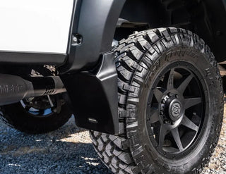 Bushwacker Trail Armor Rear Mud Flaps: Fits Ram 1500 / 2500 / 3500 (19-26) - Black