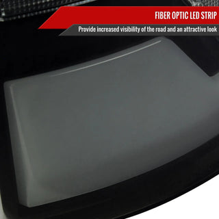 Spec D LED Bar Tail Lights (Dark Smoke / White LED): Dodge Ram 2007 - 2009