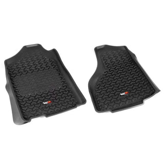 Rugged Ridge Front Floor Liner: Fits Most Ram 1500 / 2500 / 3500 Models (2011-2018) - Black