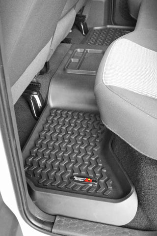 Rugged Ridge Floor Liner Rear Black: Fits Most Dodge / Ram 1500 Models (2002-2018)