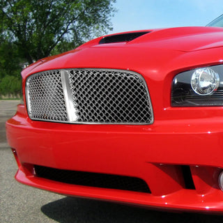 Spec D Mesh Grille (Chrome): Dodge Charger 2006 - 2010