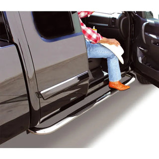 Go Rhino 4000 Series Chrome Side Steps (CAB): Fits Dodge / Ram 2500 / 3500 (02-26)