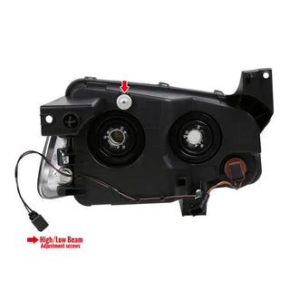 Spec D Euro Headlights w/ Corner Lights (Black): Dodge Charger 2006 - 2010