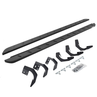 Go Rhino RB10 Slim Running Boards Kit w/ Brackets: Ram 1500 (2011-2024) - Textured Black