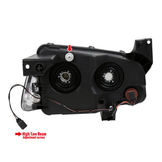 Spec D Euro Headlights (Black): Dodge Charger 2006 - 2010