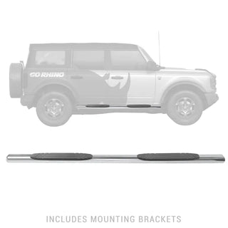 Go Rhino 1000 Series 4" Oval SS Side Steps: Jeep Wrangler (07-26)