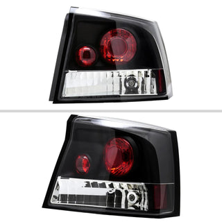 Spec D Altezza Tail Lights (Black): Dodge Charger 2006 - 2010