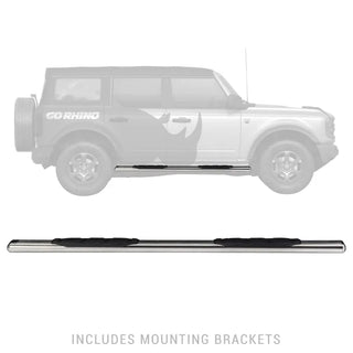 Go Rhino 1000 Series 5" Oval Powder Coated Side Steps: Fits Most Jeep Wrangler Models (2007-2026)