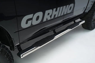 Go Rhino 1000 Series 5" Oval Powder Coated Side Steps: Fits Most Jeep Wrangler Models (2007-2026)