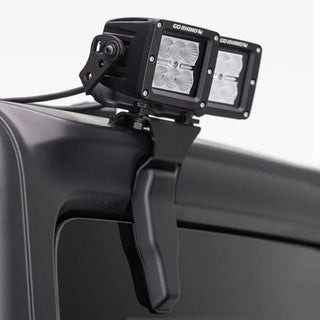Go Rhino No-Drill Rear Hard Top Light Mount for Two 3in Cubes: Jeep Wrangler / Gladiator (07-26)