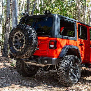 Go Rhino No-Drill Rear Hard Top Light Mount for Two 3in Cubes: Jeep Wrangler / Gladiator (07-26)