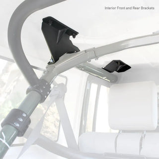 Go Rhino Direct Roof Mounting Kit for SRM Rack: Fits Jeep Wrangler JK (07-19) w/ Hardware - Black