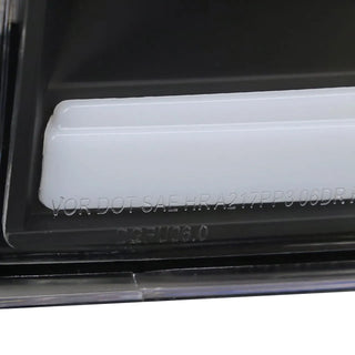 Spec D Projector Halo Headlights w/ LED Bar (Black): Dodge Ram 2006 - 2008