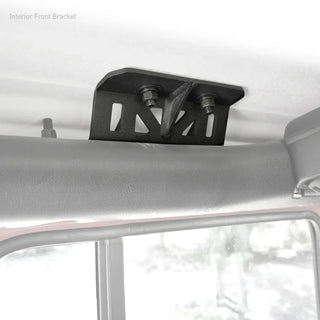 Go Rhino SRM Roll Bar Mount Kit (TEXTURED BLACK): Fits Most Jeep Wrangler Models (2007-2026)