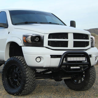 Spec D Projector Halo Headlights (Black): Dodge Ram 2006 - 2008
