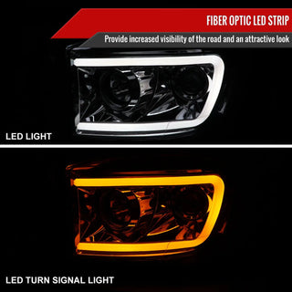 Spec D LED Projector Headlights (Chrome): Dodge Ram 2006 - 2008