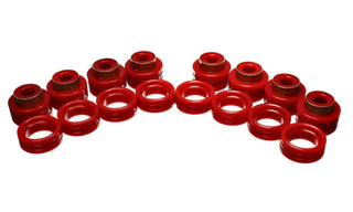 Energy Suspension Hyper-Flex Polyurethane Body Cab Mount Set: Fits Dodge / Dakota (94-10) - Red