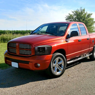 Spec D OEM Style Headlights w/ LED Bar (Smoke): Dodge Ram 2006 - 2008