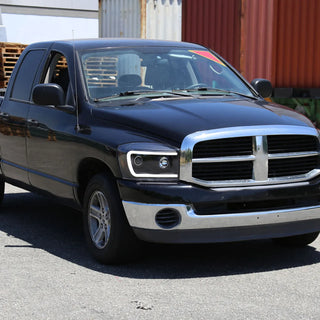 Spec D LED Projector Headlights (Matte Black): Dodge Ram 2006 - 2008