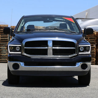 Spec D LED Projector Headlights (Matte Black): Dodge Ram 2006 - 2008