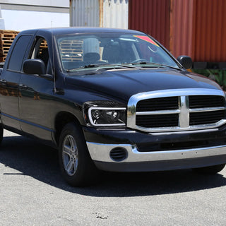Spec D LED Projector Headlights (Glossy Black): Dodge Ram 2006 - 2008