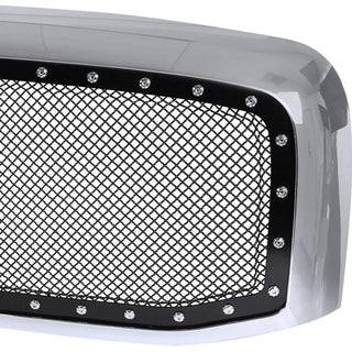 Spec D Chrome Mesh Grille (Riveted Style): Dodge Ram 2006 - 2008